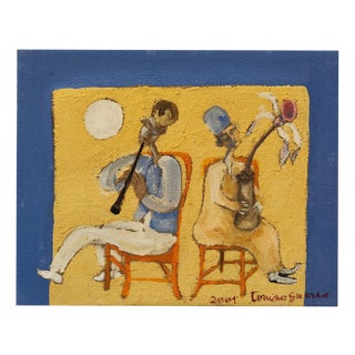 Tonino Guerra, Untitled, 2005, Fresco on Canvas For Sale