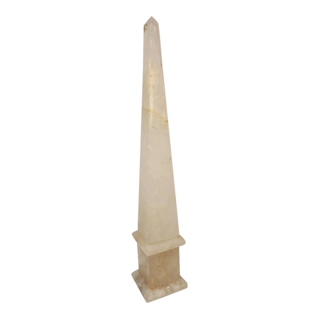Mid 20th Century Rock Crystal Obelisk For Sale