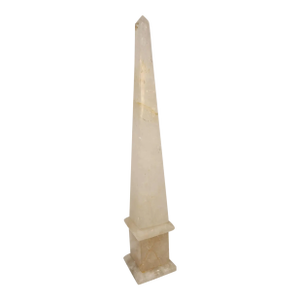 Mid 20th Century Rock Crystal Obelisk