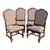 Vintage Bernhardt Carved Set of Four High Back Country French Dining Chairs For Sale