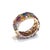 Bochic "Capri" Multi Color Tourmalines & Amethyst Ring Set In 18K Gold & Silver Natural Multi Color Tourmalines - 2.00...