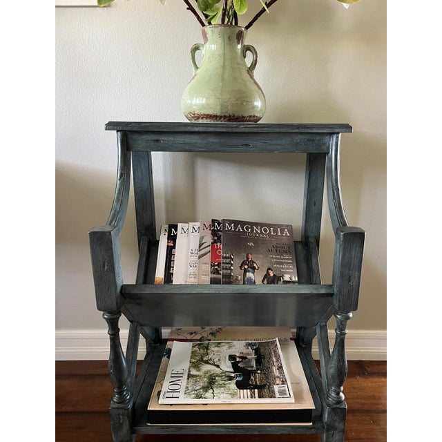 Painted Table with Three Shelves was purchased in a small store in OR in 2010. It was finished with a dark stain. I loved...