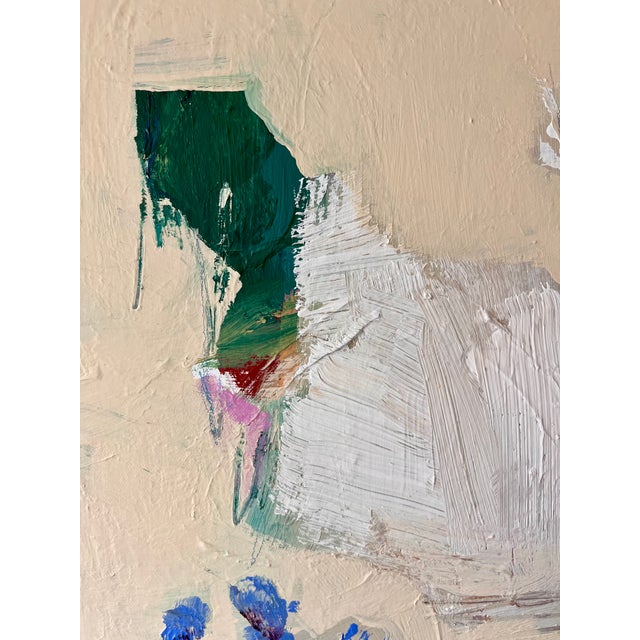 African Where She Goes Acrylic and Pastel Painting For Sale - Image 3 of 3