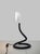Original black and white flexible snake reading lamp made of metal and hard plastic. Designed by Eurolux for Mand GmbH,...