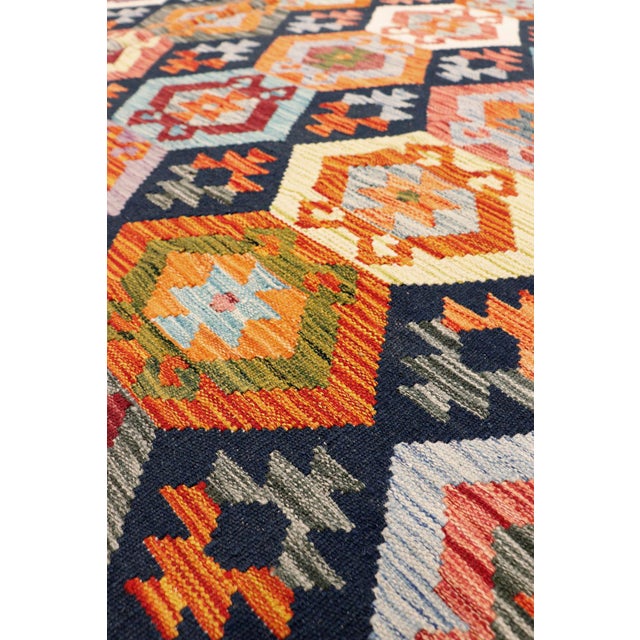 Modern Pasargad Home Kilim Multi Wool Area Rug- 8' 6'' X 11' 3'' For Sale - Image 3 of 6