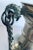 English Vintage Swiss Guggisberg Lugano Acorn Pewter Pitcher/Jug/Tankard With Handmade Chain Handle on Fish Loops For Sale - Image 3 of 12