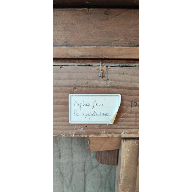 Clemente Pugliese-Levi, Women with Hay, Oil on Canvas, 1920s, Framed For Sale - Image 11 of 13