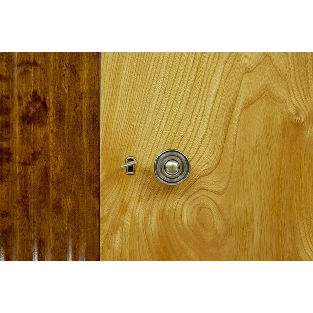 Art Deco Scandinavian Elm and Birch Cabinet, 1940 For Sale - Image 11 of 12