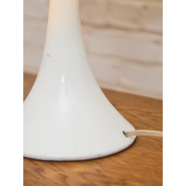 Metal Vintage Tulip Base Lamp Black Shade For Sale - Image 7 of 8