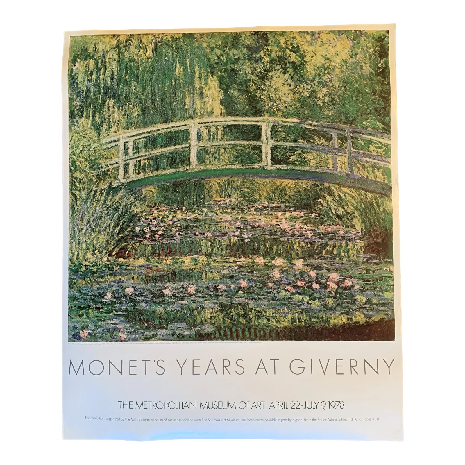 1978 Claude Metropolitan Museum of Art Exhibition Poster Chairish