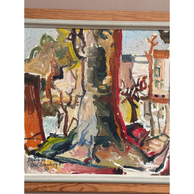 Olle Blomberg, Paris, 1964, Oil on Panel, Framed For Sale - Image 6 of 18