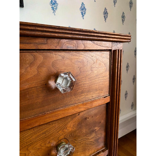 Antique Early 1800s Western Maryland Neoclassical Walnut Chest of Drawers For Sale - Image 10 of 14