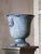 Antique French Cast Iron Garden Urns by Paris and Cie, 1890s, Set of 2 For Sale - Image 4 of 10