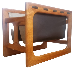 Mid-Century Teak Magazine Rack attributed to Salin Møbler, Aksel Kjersgaard, Denmark, 1970s