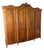 Vintage French Louis XVI Style Carved Oak 4-Door Wardrobe For Sale