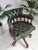 Vintage Chesterfield Style Captain's Swivel Desk Chair in Green Leather, 1980s For Sale - Image 9 of 18