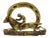 Original made in England solid brass equestrian horseshoe and horse jockey letter rack or napkin holder. It is great piece...
