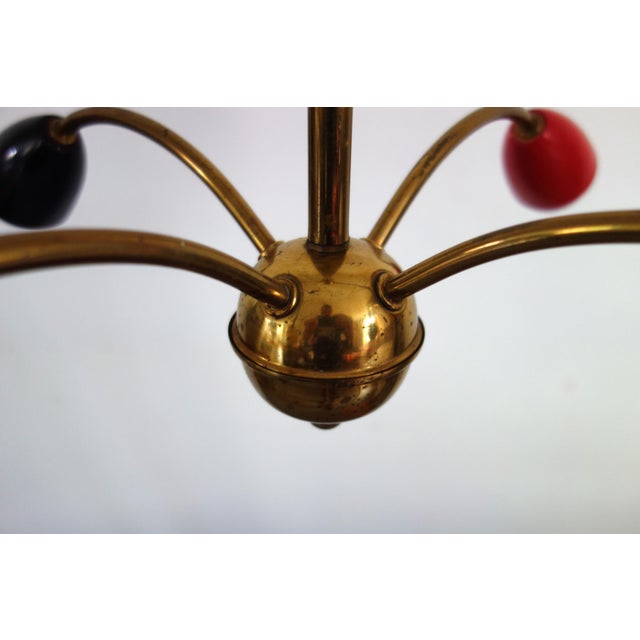 Vintage Sputnik Four-Arm Chandelier, 1960s For Sale - Image 11 of 14
