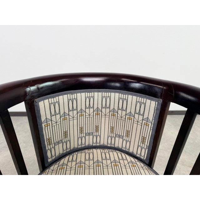 Secession No. 423 Fledermaus Armchair attributed to Josef Hoffmann, 1890s For Sale - Image 9 of 16
