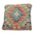 Arteverk Handwoven Afghan Kilim Pillow — Teal & Red Diamonds For Sale