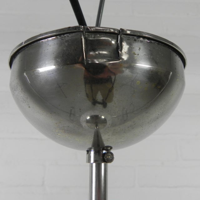 School Lamp with Large Glass Ball in Opal Glass, 1930s For Sale - Image 3 of 16