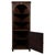 A handsome early 20th-century English corner cabinet, finely crafted from oak and distinguished by its richly carved...