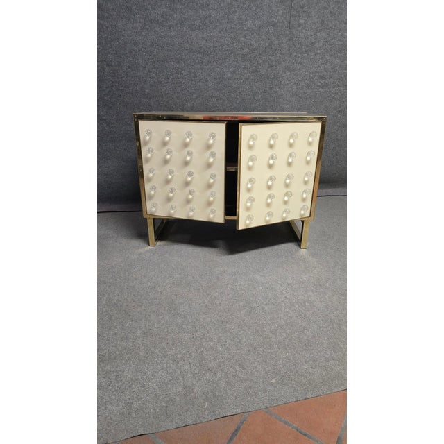 White and Black Cabinet in Murano Glass from Justfurnituress SRL For Sale - Image 14 of 16
