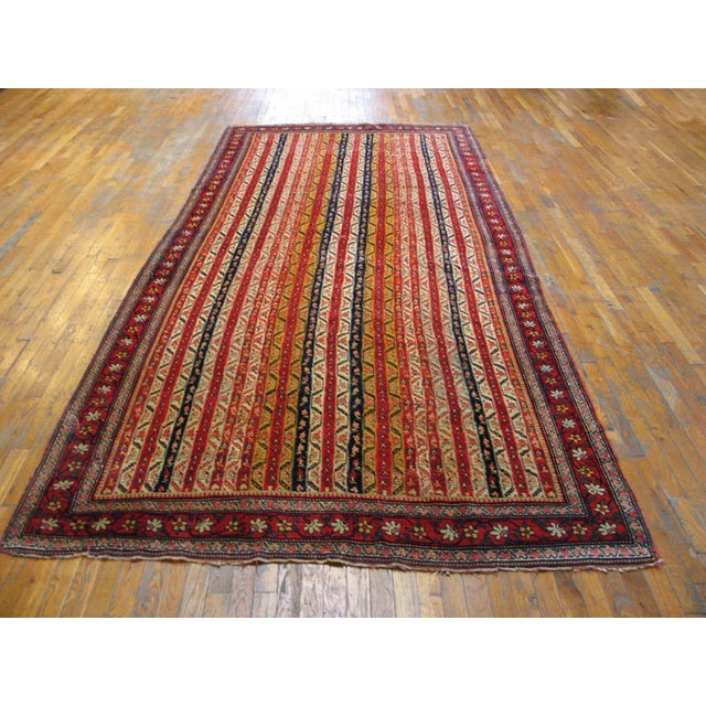 19th Century W. Persian Bijar Carpet ( 5'10" x 13' - 178 x 396 ) Antique Bijar Hallway Runner Wool Multicolor Rug, Circa...