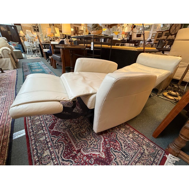 Scandinavian Design Norrell Lift Power Leather Recliner, Large For Sale In San Francisco - Image 6 of 12