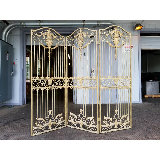 Victorian Gold Iron Room Divider Chairish