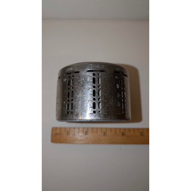 American Antique Nickel Plated Brass Bank For Sale - Image 3 of 8
