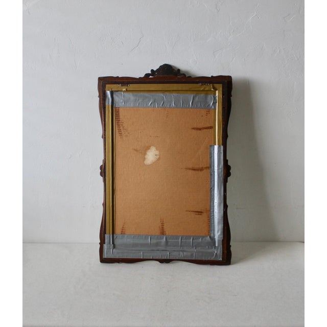 1960s Ornate Rococo Style Large Rectangular Wall Mirror For Sale - Image 11 of 11