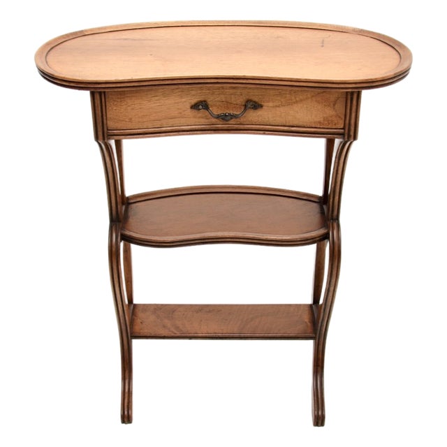French Kidney-Shaped Side Table, 1920s For Sale