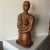 This a beautiful hand-carved mahogany nude female figure by J. Terkiel. The carving has a fluid, yet defined style and...