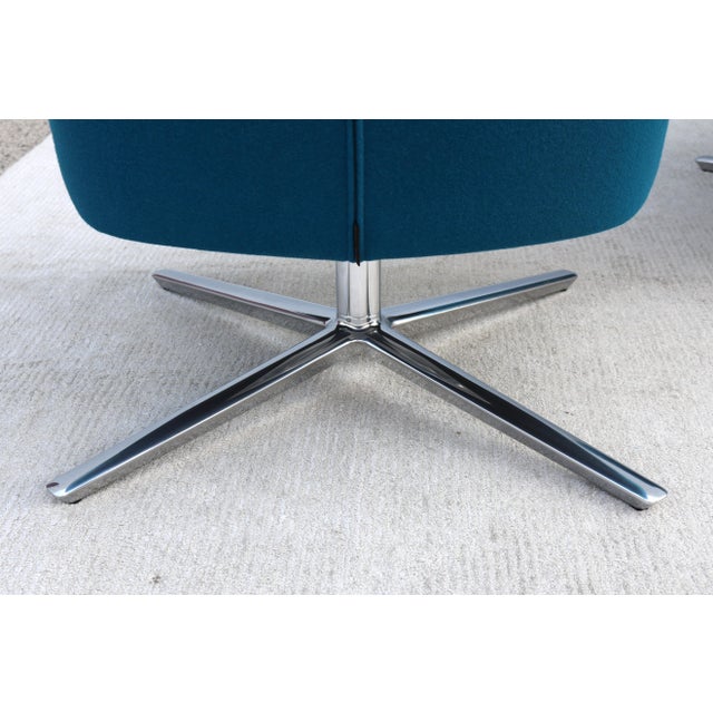 Contemporary Lievore Altherr Molina for Andreu World Alya Swivel Lounge Chair For Sale - Image 15 of 18