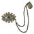 1980s Todd Oldham Rhinestone and Gold-Colored Double Brooch - For Sale