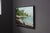 Green Contemporary Light Among Rocks by Jon Doran | Oil on Panel Rocky Cove With Turquoise Water For Sale - Image 8 of 9