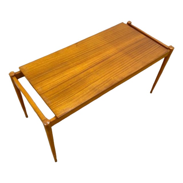 Czech Mahogany Coffee Table from Dřevotvar Jablonné Nad Orlicí, 1970s For Sale