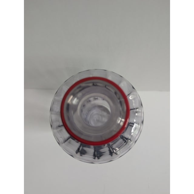 2000 - 2009 Venini Monofiori Rigadin Pale Purple Glass Vase Signed by Artist For Sale - Image 5 of 7