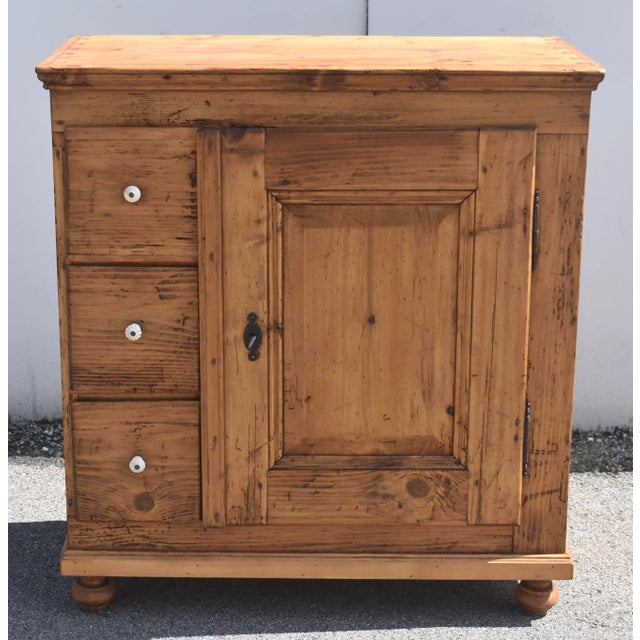 It’s been a while since we offered a Czech food cupboard for sale and this little piece is a beauty. They are utilitarian...