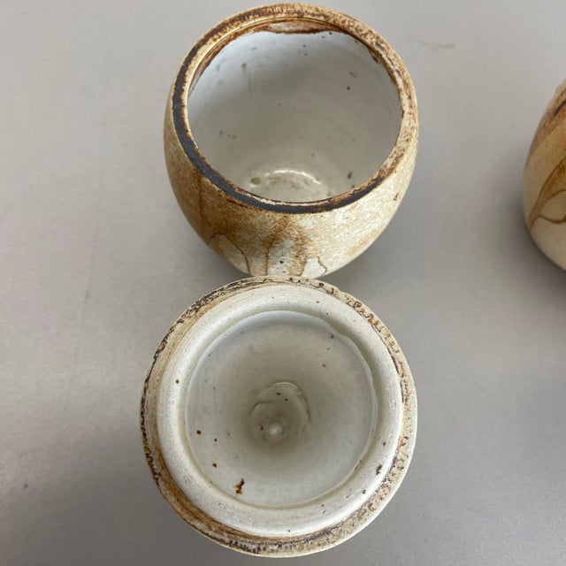 Ceramic Studio Pottery Objects from Gerhard Liebenthron, Germany, 1970s, Set of 2 For Sale - Image 10 of 14