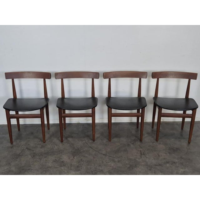 Wood Vintage Teak Table and Chairs by Hans Olsen for Frem Rojle, 1960s, Set of 4 For Sale - Image 7 of 13