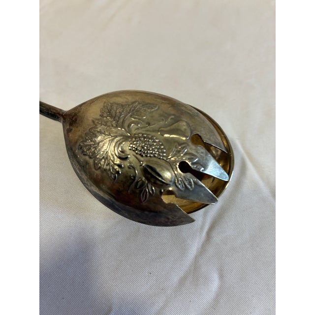 Mid 20th Century Italian Silverplate Scissor Salad Tongs For Sale - Image 5 of 7
