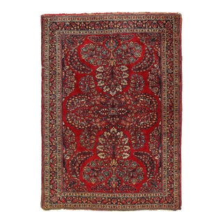 Antique Persian Sarouk Rug For Sale