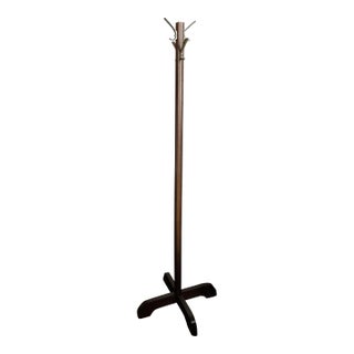 Vintage Solid Wood Coat/Hat Rack For Sale