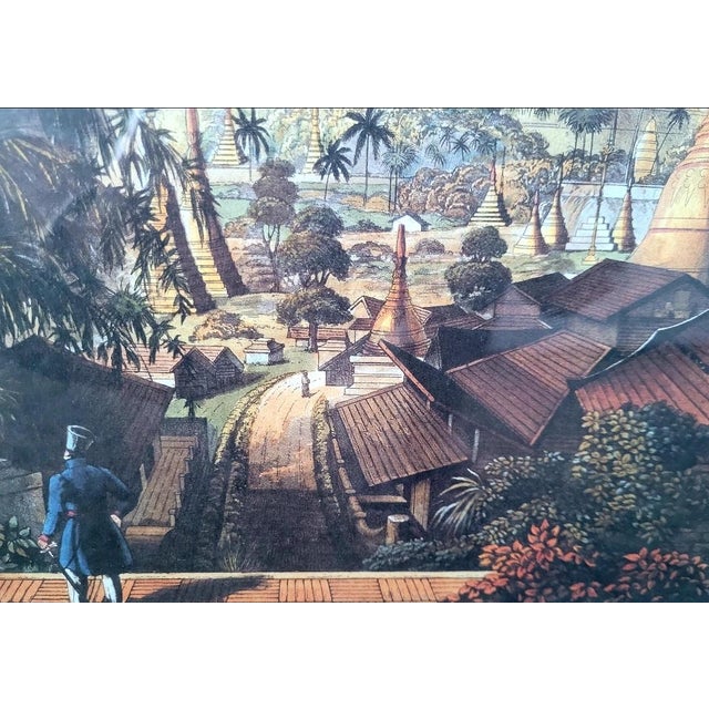 After Joseph Moore, The Great Dagon Pagoda, Rangoon, 1930, Engraving For Sale - Image 4 of 8