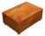 Swiss Mechanical Russian Olive Burl Wood Walnut Music and Trinket Box For Sale