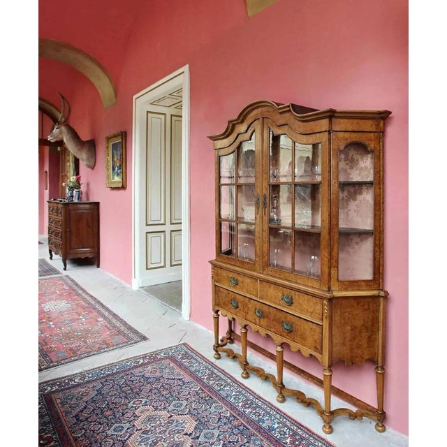 Wood 19th Century Dutch Showcase in Glass For Sale - Image 7 of 7
