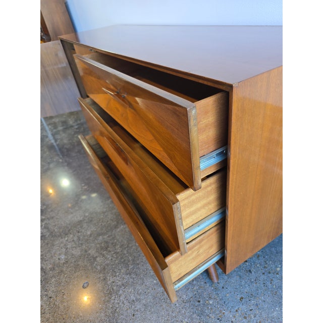 1960s Merton Gershun Walnut Low Dresser, Attributed For Sale - Image 6 of 9