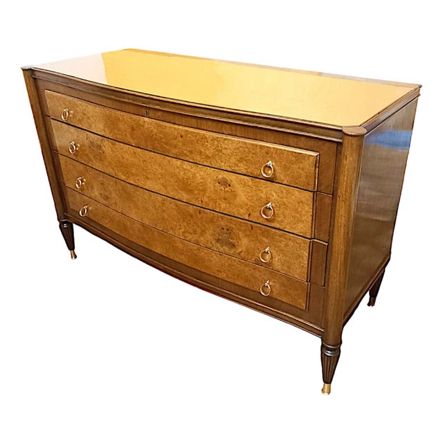 Art Deco Curved Chest of Drawers For Sale